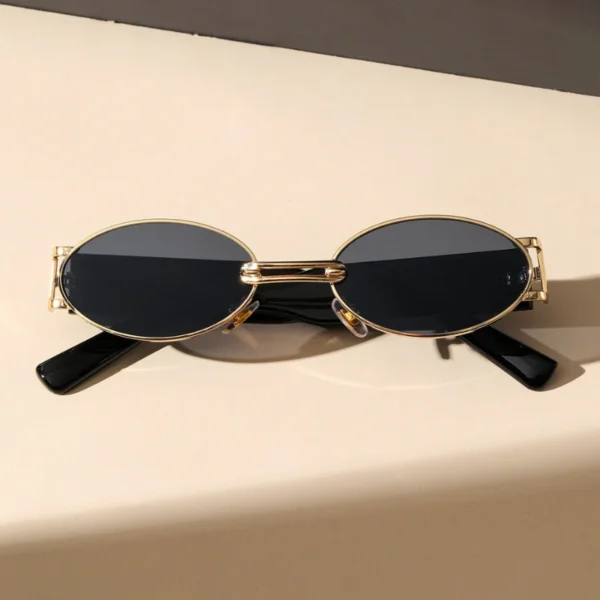 Golden Aura Retro Sunglasses - Image 3
