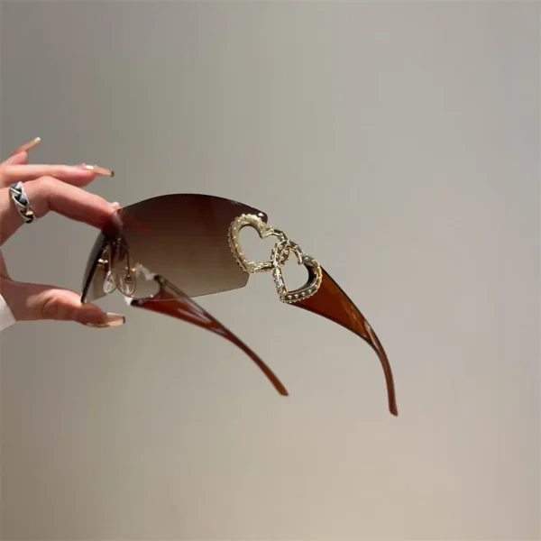 Vogue Heart Rhinestone Sunglasses - Image 17
