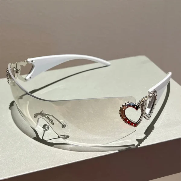 Vogue Heart Rhinestone Sunglasses - Image 7