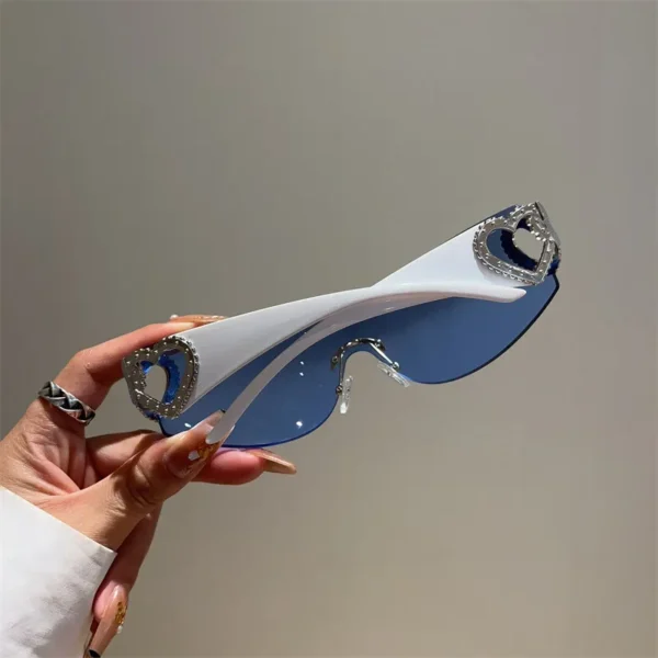 Vogue Heart Rhinestone Sunglasses - Image 18