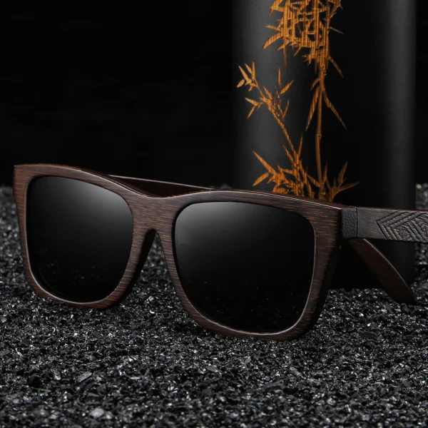 Bamboo Wooden Polarized Shades - Image 3