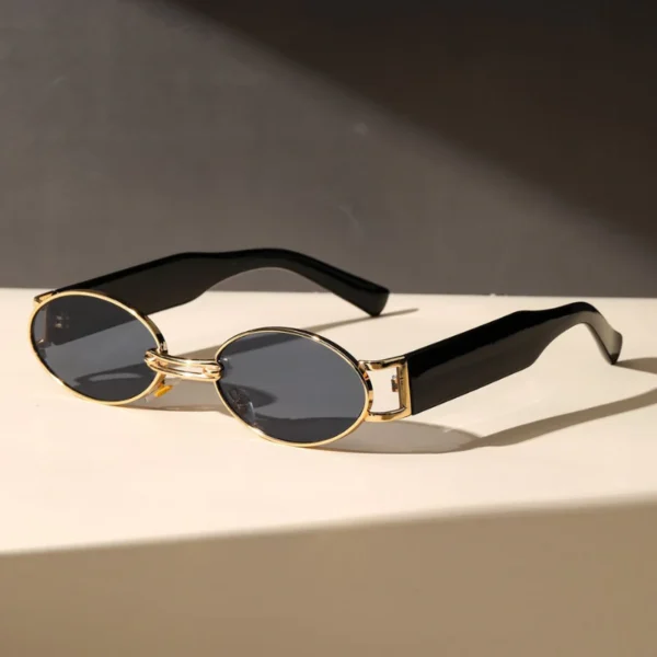 Golden Aura Retro Sunglasses - Image 2