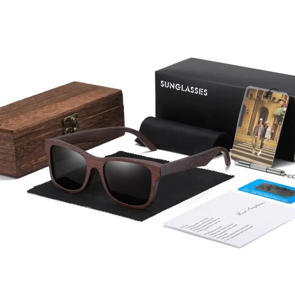 Bamboo Wooden Polarized Shades - Image 7