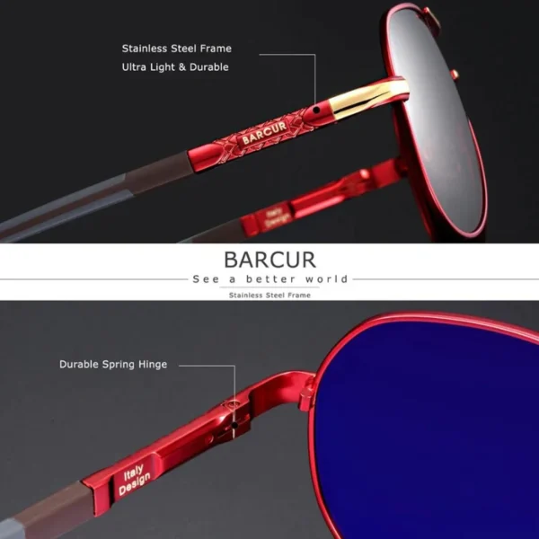Barcur Aviator Sunglasses - Image 9