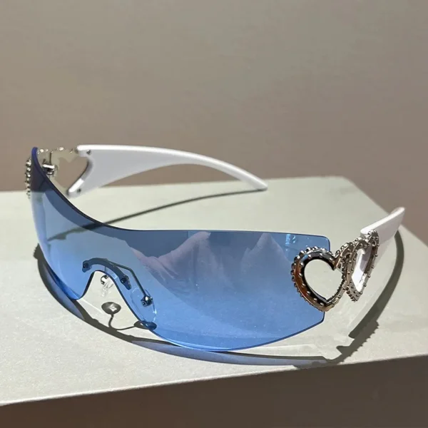 Vogue Heart Rhinestone Sunglasses - Image 11