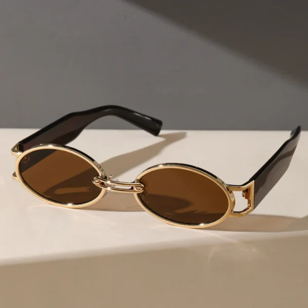 Golden Aura Retro Sunglasses - Image 4