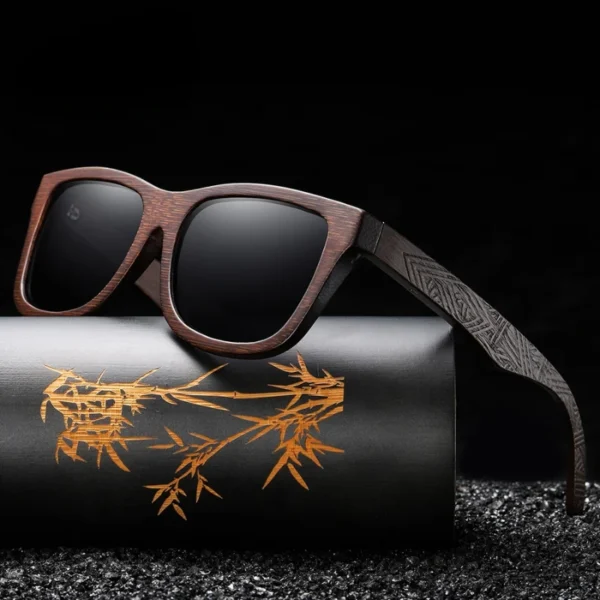 Bamboo Wooden Polarized Shades - Image 2