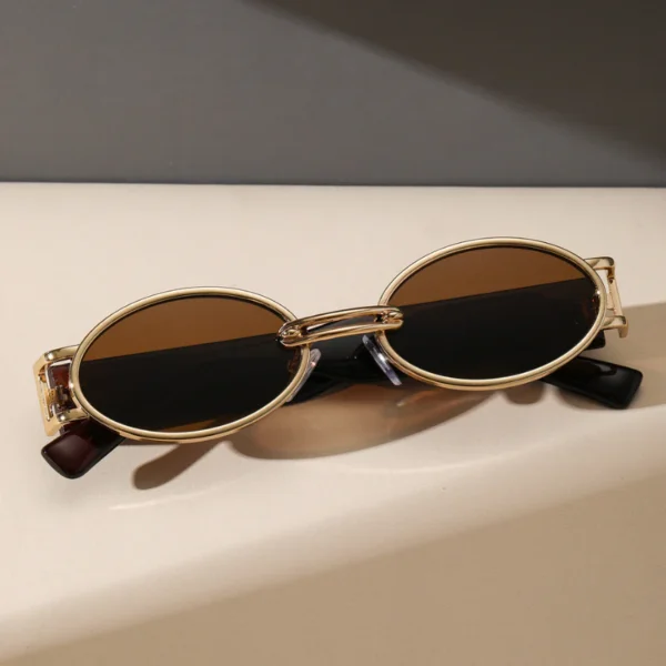Golden Aura Retro Sunglasses - Image 7
